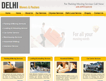 Tablet Screenshot of moverspackersdelhi.com